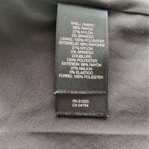 Kenneth Cole Gray Skirt Circle Black Trim Mini Y2K SZ 4 - Picture 12 of 13